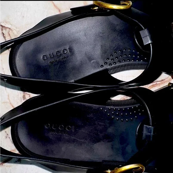 Gucci Tiger Men's Jelly Gladiator Sandals Shoes Studded Size 11 Authenticated